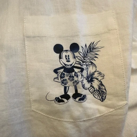 NWT Disney Parks by Tommy Bahama long sleeve button up - Picture 3 of 3